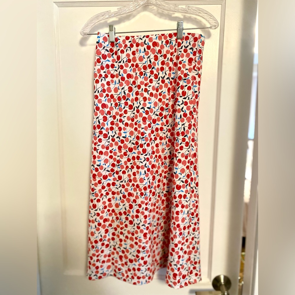 LOFT Cherry Midi skirt